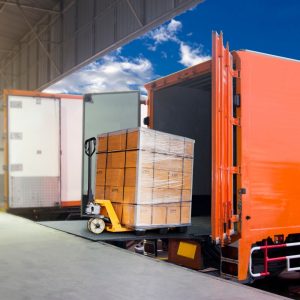 image of a freighter being loaded